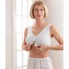 Women’s Front Snap Closure Adaptive Bra - White/Grey LGE
