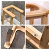 AMGBYMGB Wooden U-Shape Steam Seat with Four Legs,Yoni Steamer Stool,Yoni