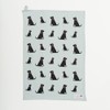 Sweet William Black Labrador tea towel