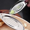Ginger Grinder Oval Garlic Grinder Grater Stainless Steel Garlic Crusher