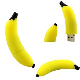 Unidad Flash USB para niños y niñas, Unidad Flash de plátano para Pulgar de plátano, Unidad Flash de Moda, Regalos de Vuelta a la Escuela (Plátano)
