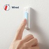 Heath Zenith White Metal Wired Lighted Push Doorbell Button