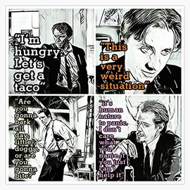 Reservoir Dogs Art And Quotes Bumper Sticker Vinyl Decal 5"