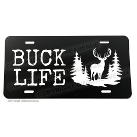 Own The Ave Inc. Buck Life Hunting Camping Deer Nature License Plate Cover