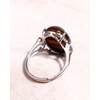 Jewboo 925 Sterling Silver Rings for Women Men Genuine Tiger