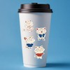 Cute Cat Stickers for Water Bottles 50Pcs Waterproof Vinyl Kawaii