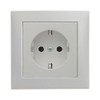 Complete Set Berker S.1 Cover Frame, 1 Socket, Polar White,