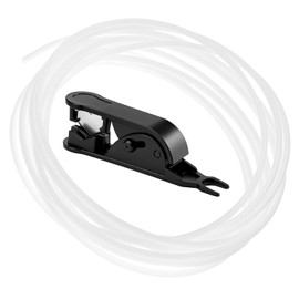 QWORK® 5m PTFE Tube with Cutter, 2.5mm ID 4mm OD, for 1.75mm Filament Bowden Extruder, 3D Printer Consumables