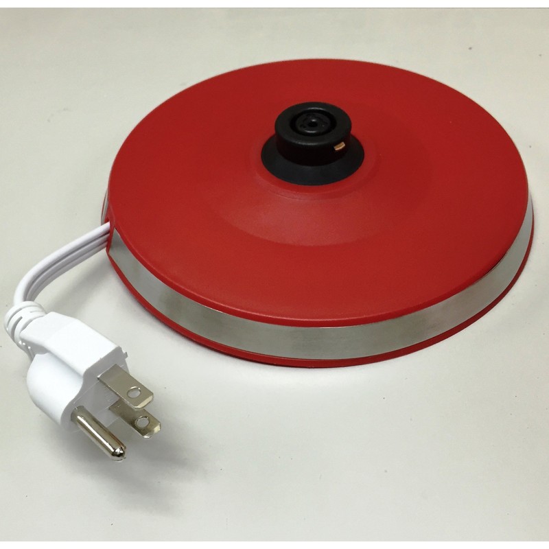 FixtureDisplays® Ceramic Electric Kettle with Red White Polka Dots 13581-2D