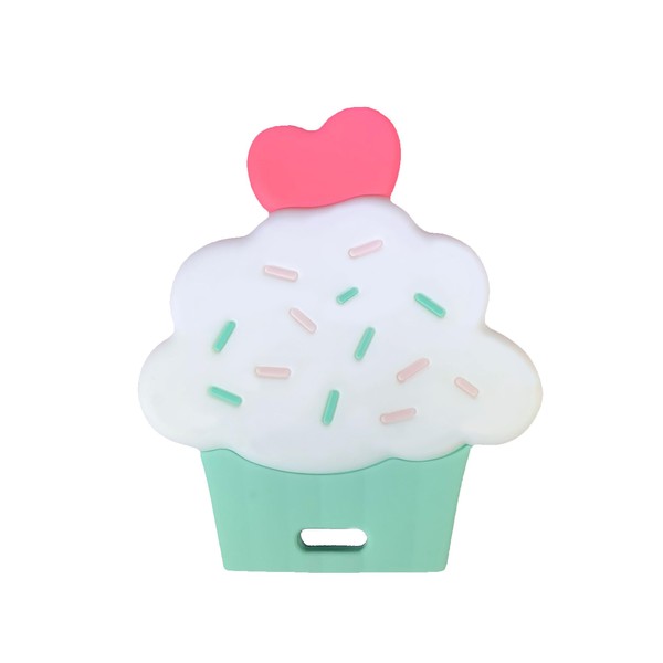 itybity Cupcake Baby Teether - Infant Teether with Easy-to-Hold Design