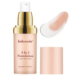 Colour Changing Foundation, 4 In 1 Sunscreen Serum Foundation, Hydrating Full Coverage Concealer, SPF30 Warm Skin Tone Foundation, Full Coverage Skincare, 24hr Hydration, 30ml