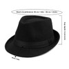 Initlove Mens Fedora Hat Classic Felt Panama Hat Short Brimmed