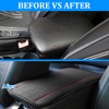 Car Center Console Cover, Fiber Leather Anti-Scratch Vehicle Armrest Storage