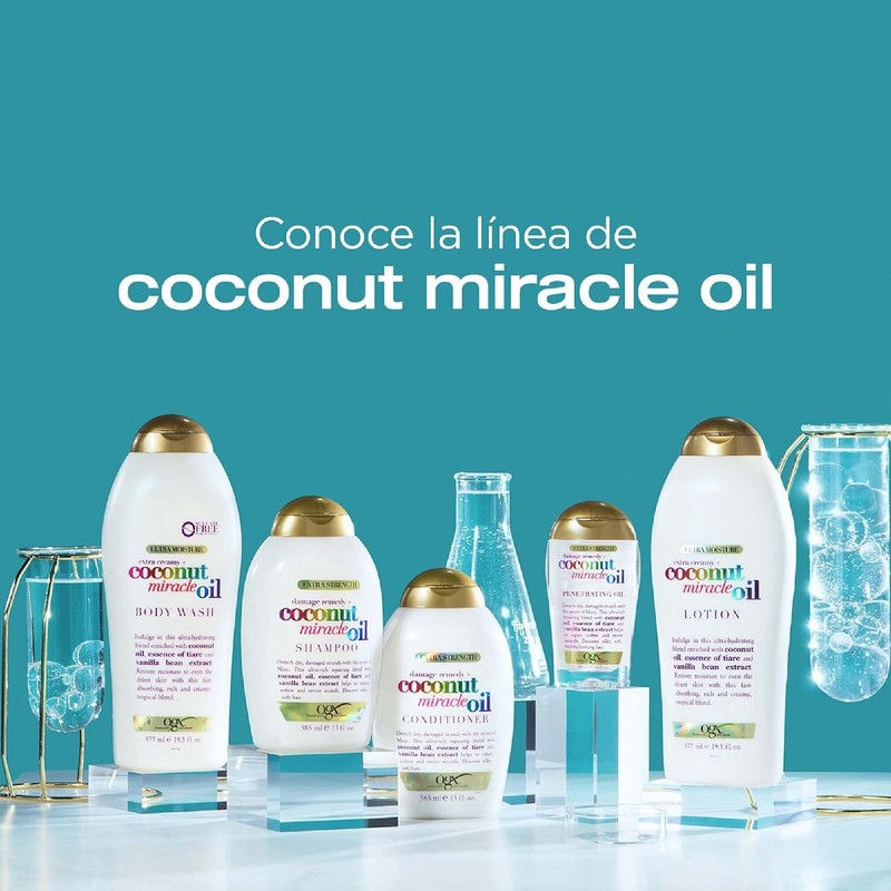 OGX, Tratamiento Capilar Reparador en Mascarilla Aceite de Coco, 177