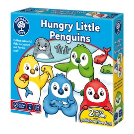 Orchard Toys Hungry Little Penguins Game, Fun penguin game, two ways to play, colour and memory game, kids age 3+, birthday gift