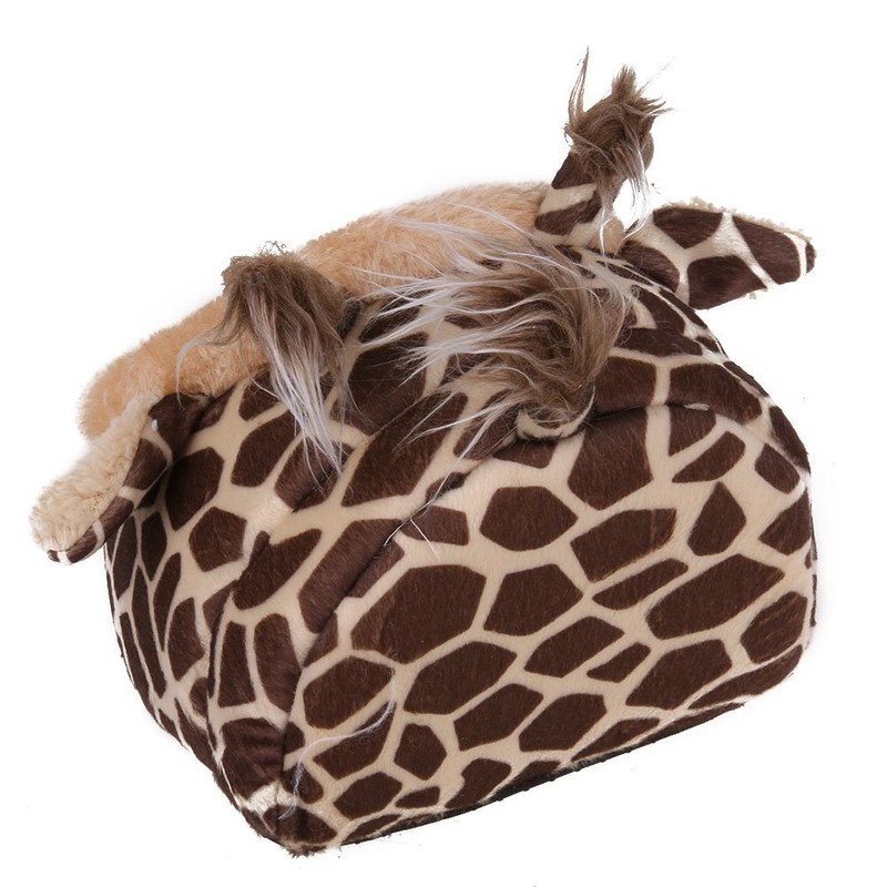 Winterworm Soft Plush Pet Cave Pet Bed with Removable Pad