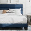 SHA CERLIN Full Platform Bed Frame with Upholstered Fabric Headboard,