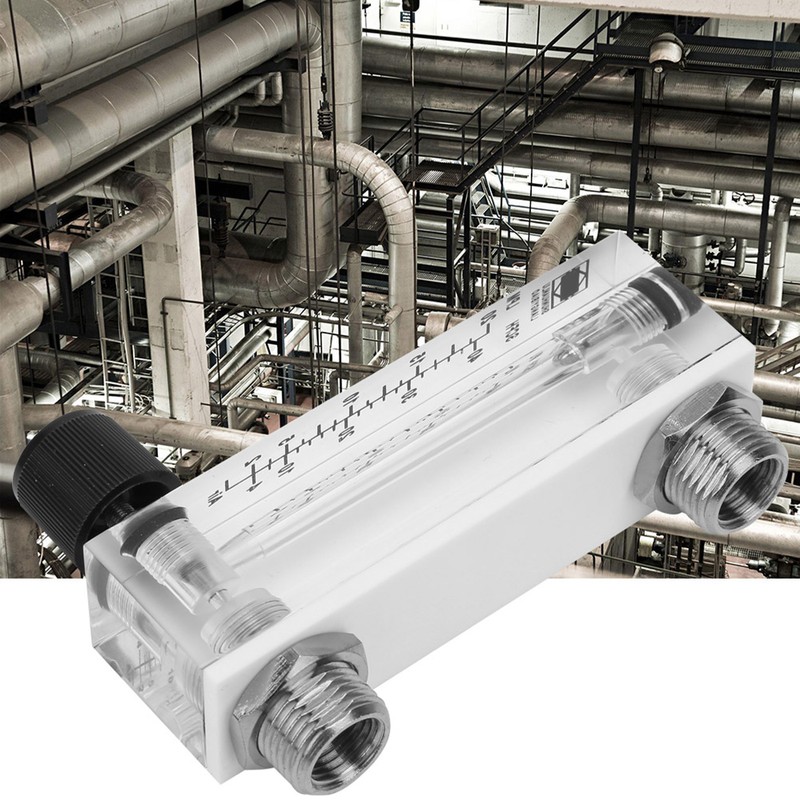 LZM-6T Panel Type 2-20LPM/4-40SCFH Gas Flow Meter Flowmeter Brass Female