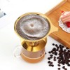 Coffee Filter, Gold Honeycomb Stainless Steel Reusable Pour-Over Coffee Filter