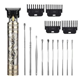 Hair Clippers for Men, Cordless Hair Clippers, Travel Small Hair Clipper, 5.9" Hair Trimmer Classical Sculpting Styling Rechargeable Hair Remover with 6 Pieces Earwax Removal Tools