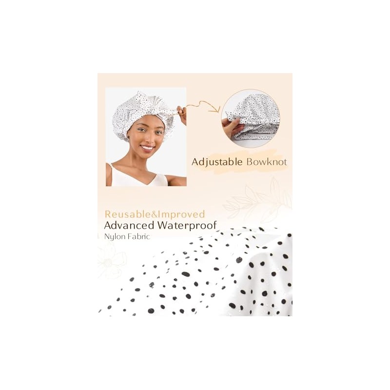 Yanibest Gorro Ducha Reutilizable Impermeable Mujer Antideslizante Lindo Pelo Punto