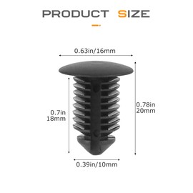 Flaconi 40PCS Car Trim Clips,Car Body Trim Clips, Car Retainer Clips,Plastic Bolt Rivets Fastener Trim Panel Clips,Car Door Trim Bumper Screws Push Fastener,Fit for Bumper Dash Door Panel Interior