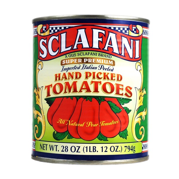 Hand Picked Whole Peeled Plum Tomatoes in 28 Ounce Cans (12 PACK)