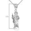 .925 Sterling Silver 1" Christian Saint Jude Thaddeus Patron Saint