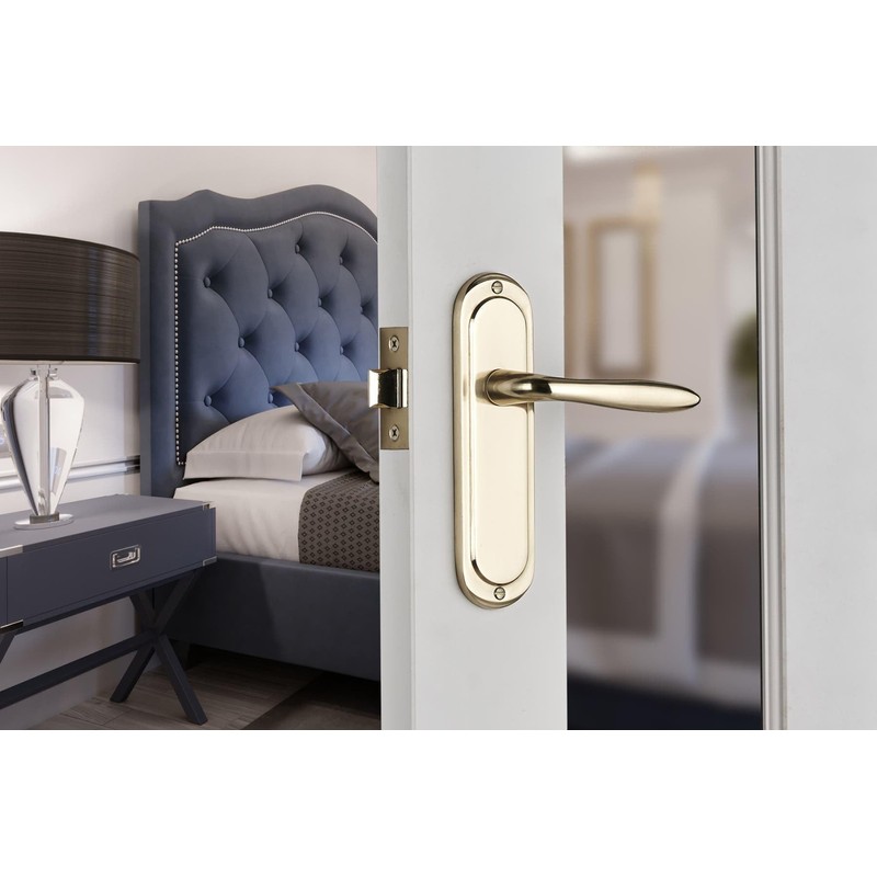 Designer Levers - Mocho Round Plate Lever Door Handle -