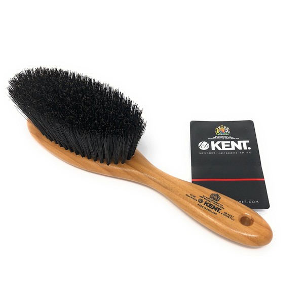 Kent CC5B Garment Brush for Cashmere & Wool, Black Pig Hair, Founded in 1777, British Royal Service