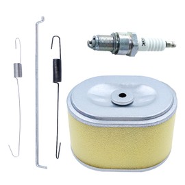 AUMEL Air Filter for Honda GX160 GX200 GX140 GX120, Air Filter with Spark Plugs Throttle Reset Spring Set, Speed Regulator Linkage, Generator Accessories, Rod Speed Return Spring