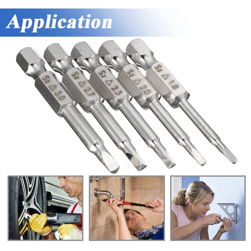 Eyech 5pcs Triangle Head Screwdriver Bits Magnetic Triangle Bit Set