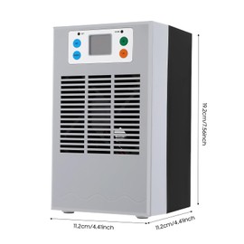 TITIDU 30L Aquarium Chiller & Heater - 10-40°C Digital Thermostat w/ 3L/min Pump - 100W for Fish Tanks up to 7.9 Gal - Ultra Quiet (35-45dB) Cooling System