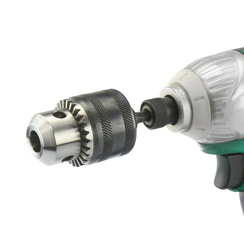 uxcell Drill Chucks, 1.5-10mm Capacity 3/8-24 UNF Threaded with Chuck