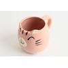 Mino ware Japanese Pottery Mug Cup Cat Shape made in