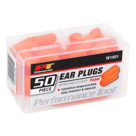 Performance Tool W1501 Ear Plug in Reusable Case, 50 Piece