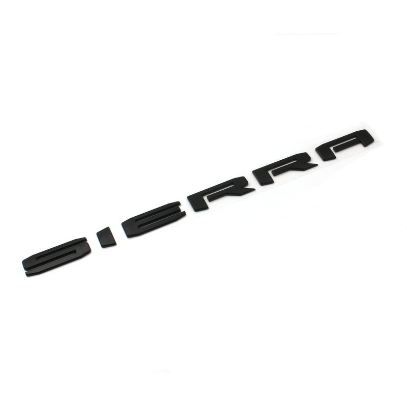 Mnneryss 6PCS Matte Black AT4 HD Emblems Sierra Letters Compatible