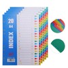 Rongxze 100 Sheets/5 Sets of Dividers A4, Index for A4
