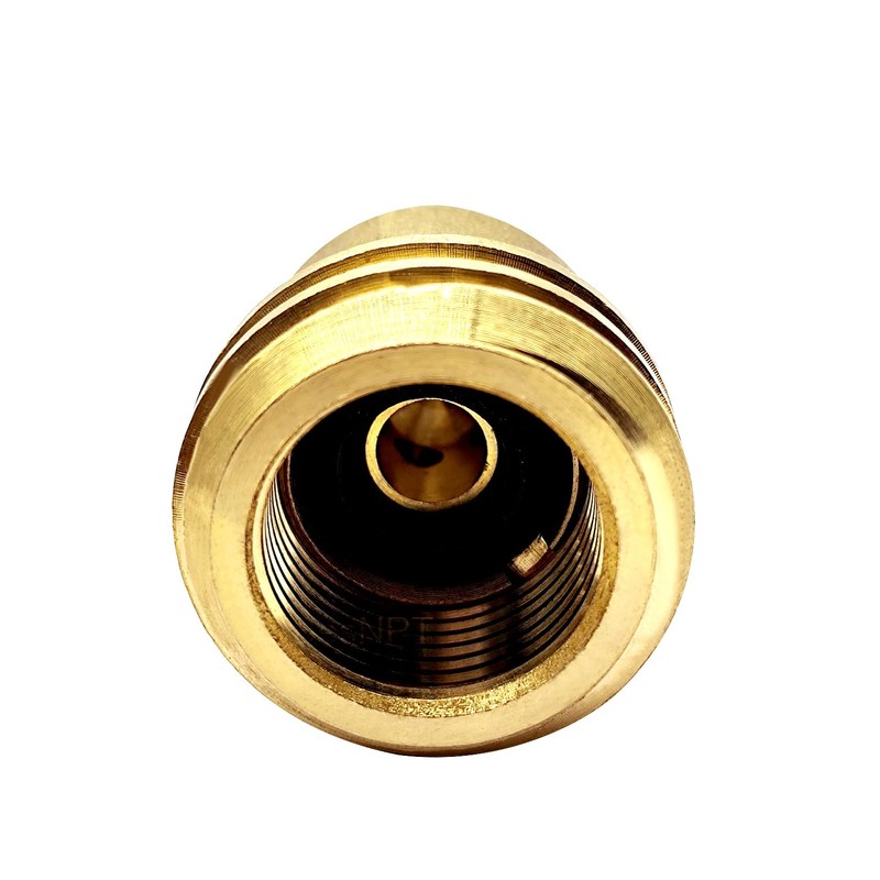 BesNPT Solid Brass Propane Gas Fitting Hose Adapter, QCC1 Type1