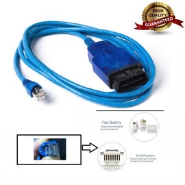 ethernet enet to obd2 E-sys Cable Tools E-SYS rj45 enet to OBD2 f Series Connector (Blue)