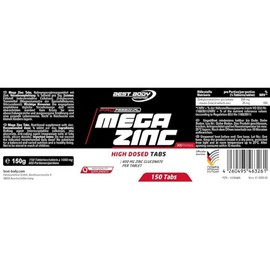 Professional Mega Zinc Tabs - with 400 mg Zinc Gluconate - Pack of 150