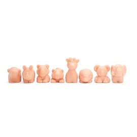A Pound of Flesh Practice Tattooable Mini Animals — Zoo Edition — 8 Tattooable Critters - Silicone Tattooing Fake Skin for Practice or Display - 3D Models Set