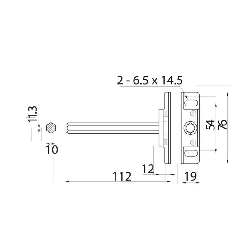 Mprofi MT® Pack of 2 Floating Shelf Brackets - Concealed