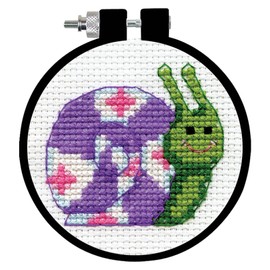 Design Works Crafts Inc. Snail Counted Cross Stitch Kit with Hoop