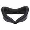 VR Face Pad Black Raised PU Leather Sweat Proof Light