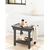 Waterproof Shower Bench, Poly Lumber Shower Stool for Shaving Legs,