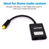 MOTONG Toslink Digital Optical Audio Splitter Adapter 1 in 2