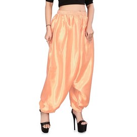 MEEK MERCERY BY KF Belly Dancing Harem Pant Womens Boohoo Alladin Wide Harem Pant (One Size) S10 Light Coral
