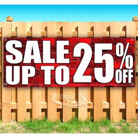 Special Up To 25 Off Banner 13 oz | Non-Fabric | Heavy-Duty Vinyl Single-Sided With Metal Grommets