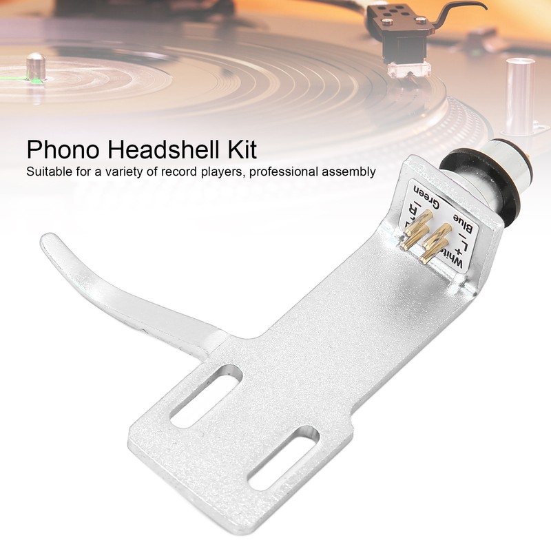 Phonograph Turntable Headshell Aluminum Alloy Headshell Cartridge Keeper for Record